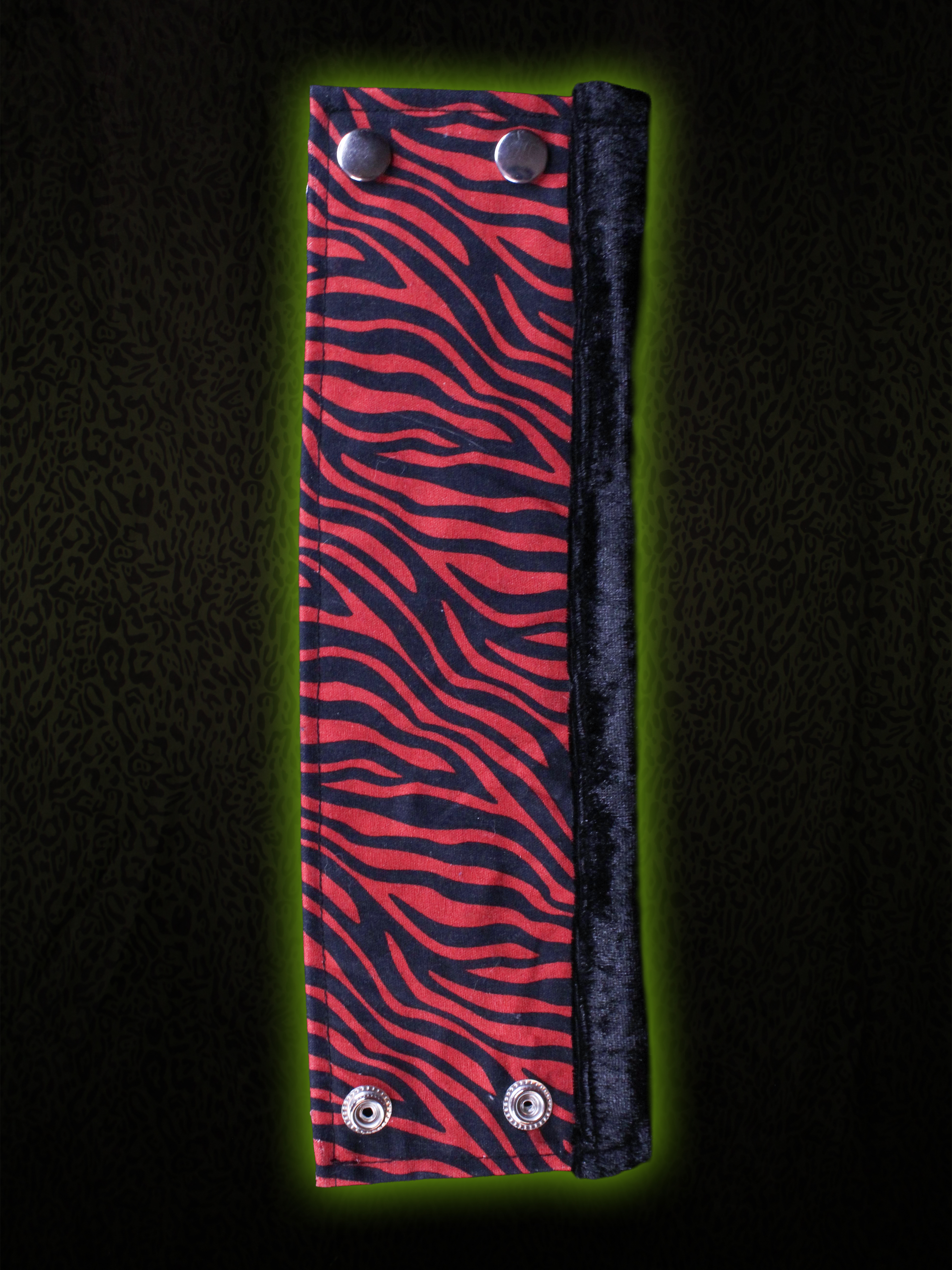 Zebra Fluff Cuff Front