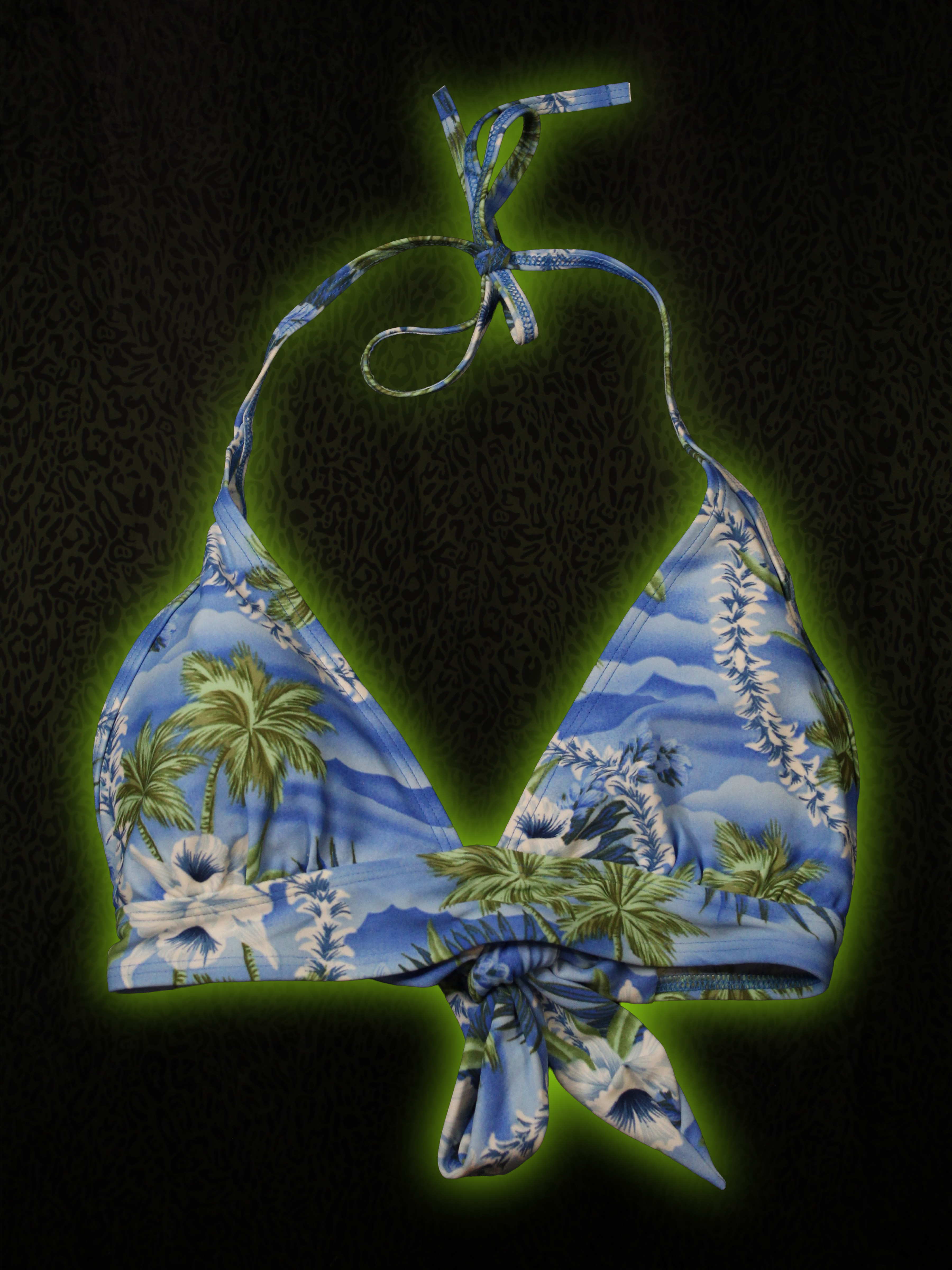 Clouds Bikini Top Front