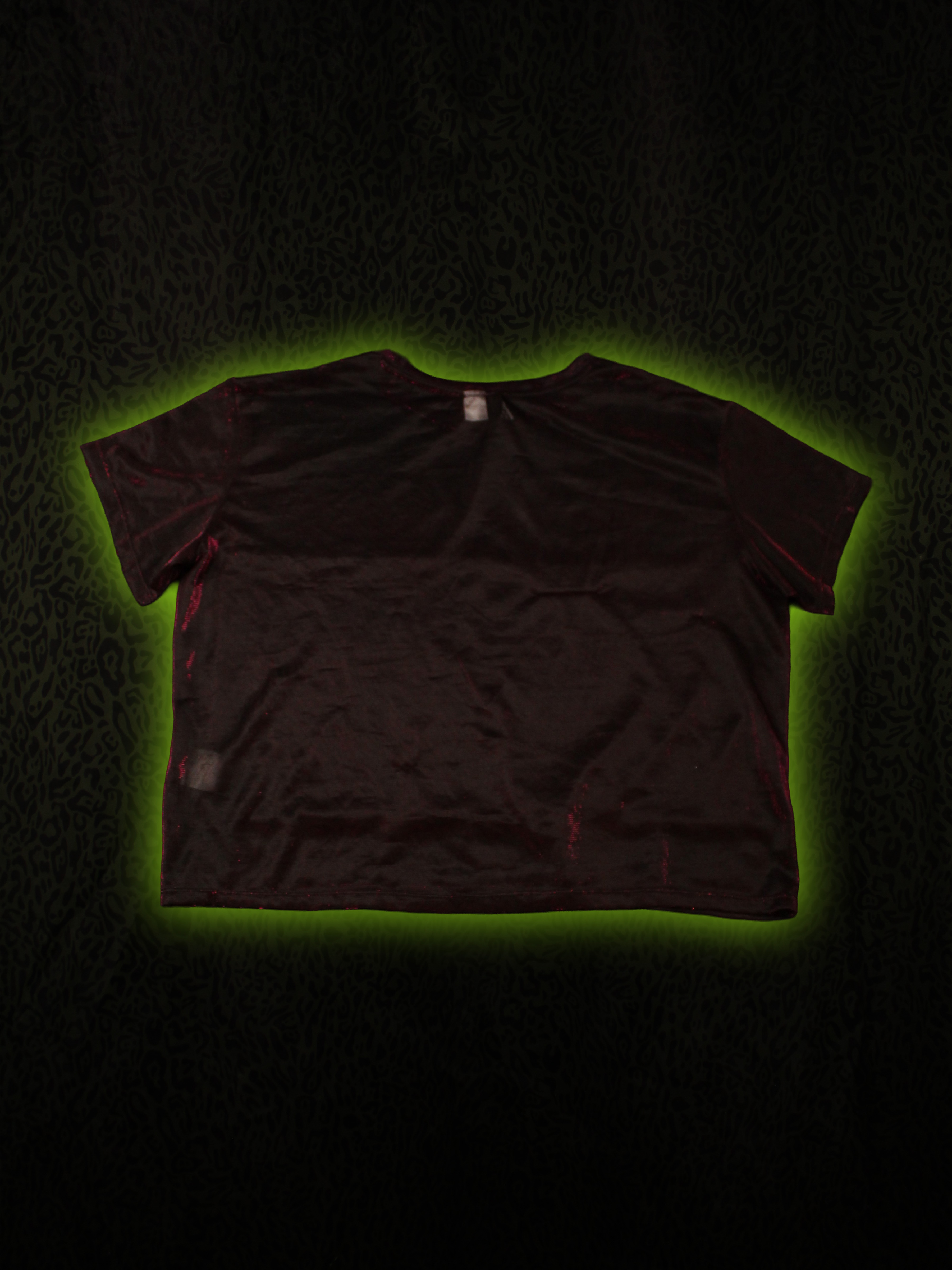 Holographic Red Mesh Tee Back