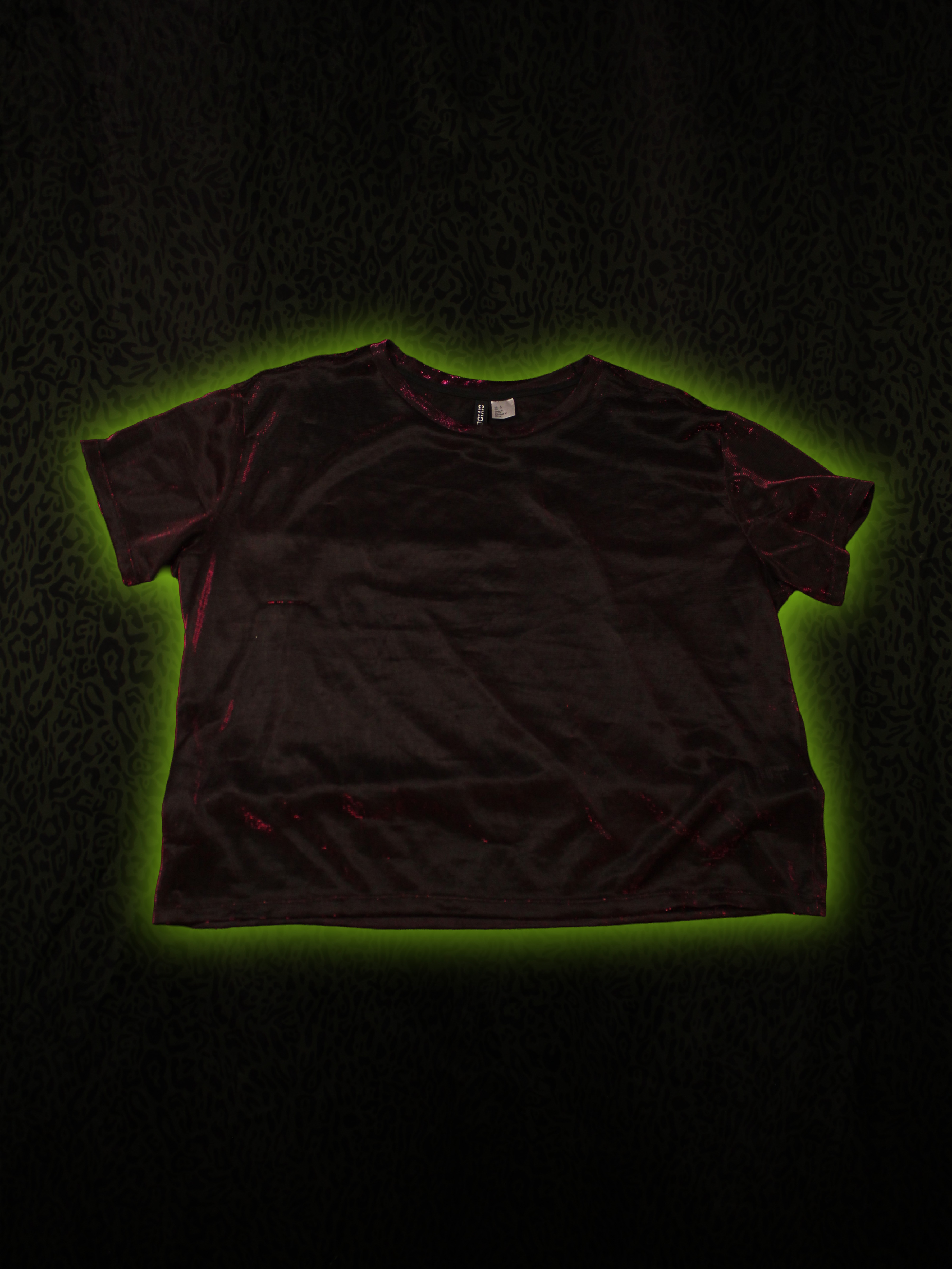 Holographic Red Mesh Tee Front