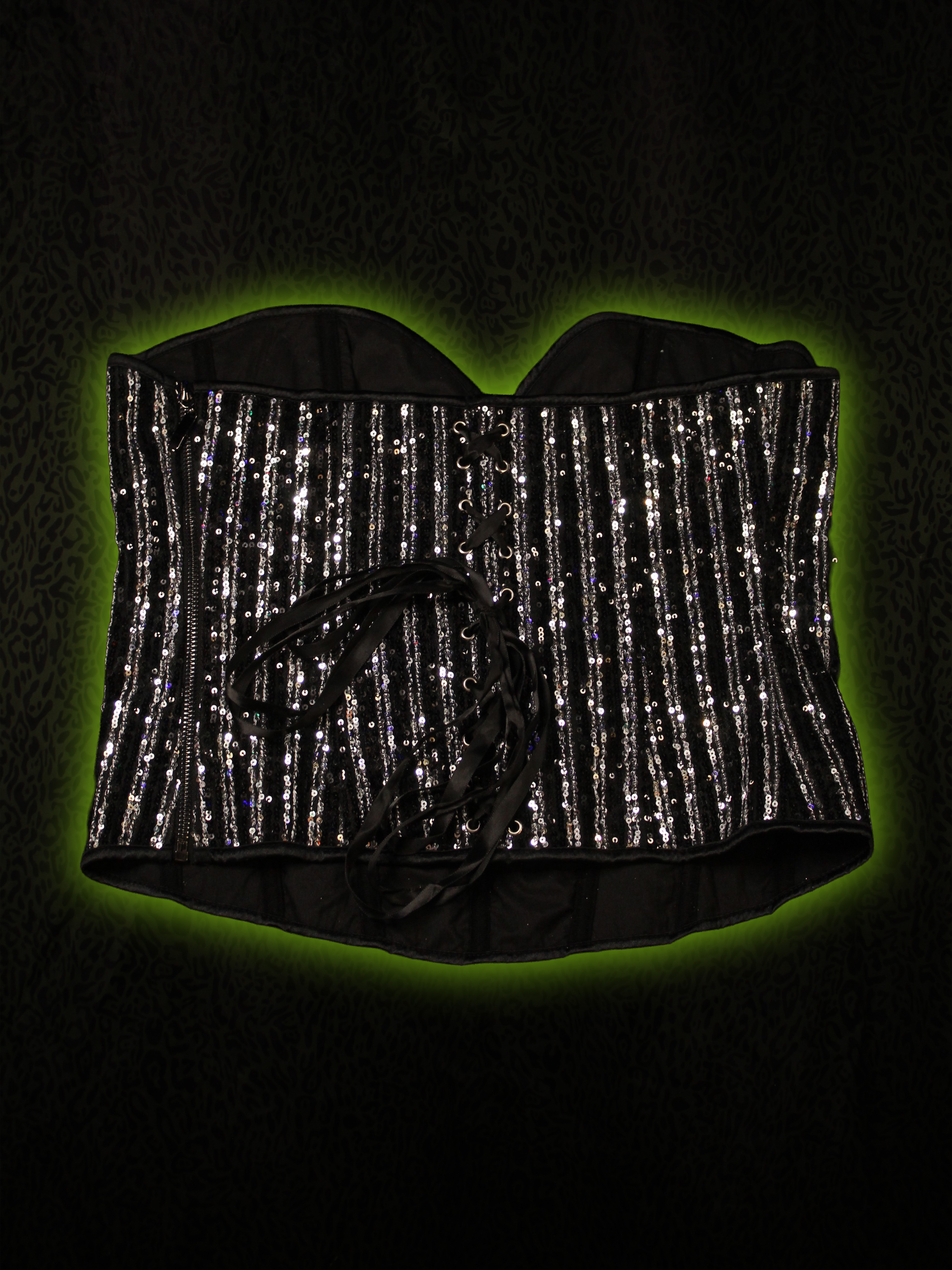 Rhinestone Corset Back