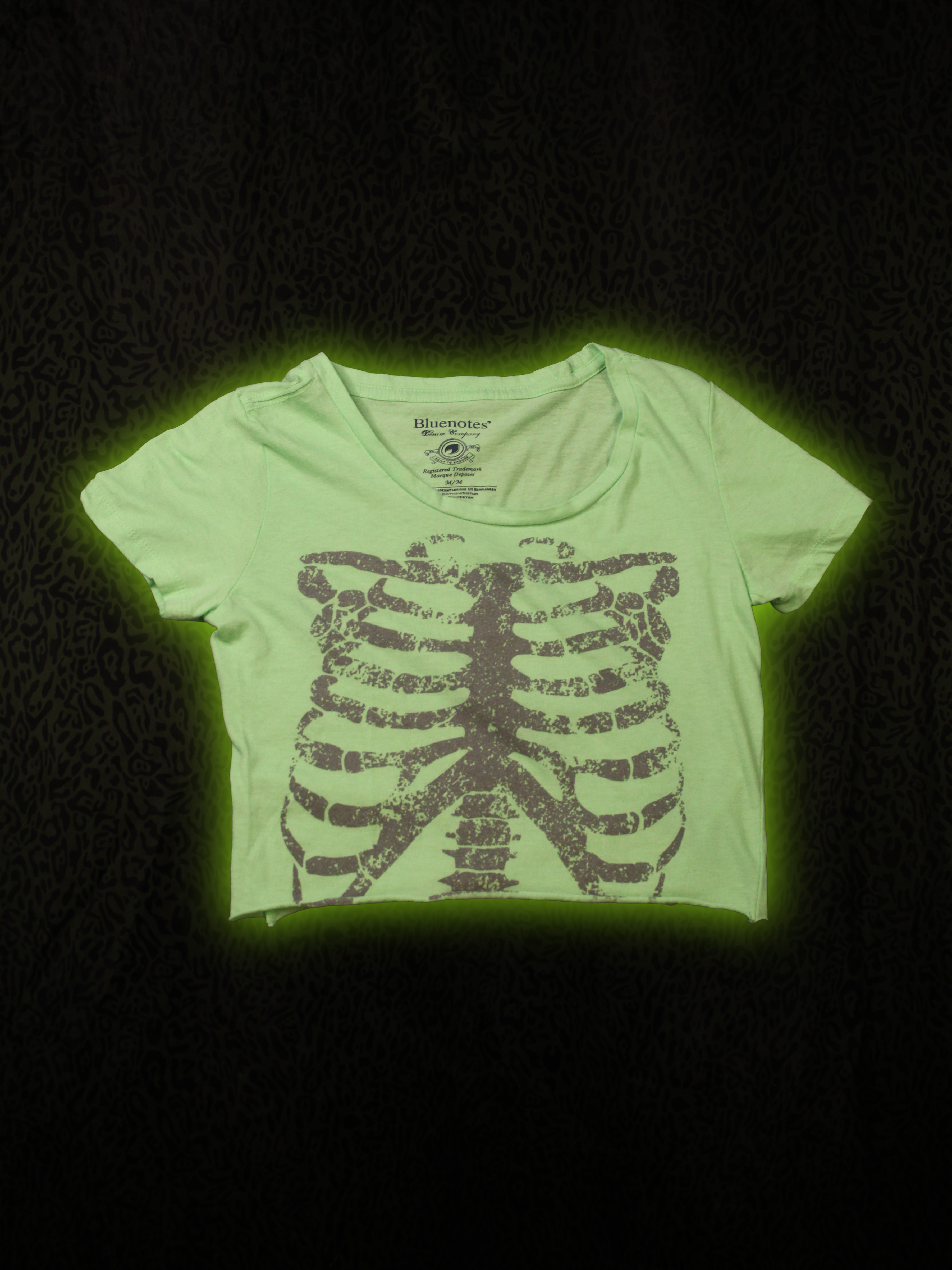 Cropped Skull Tee Front