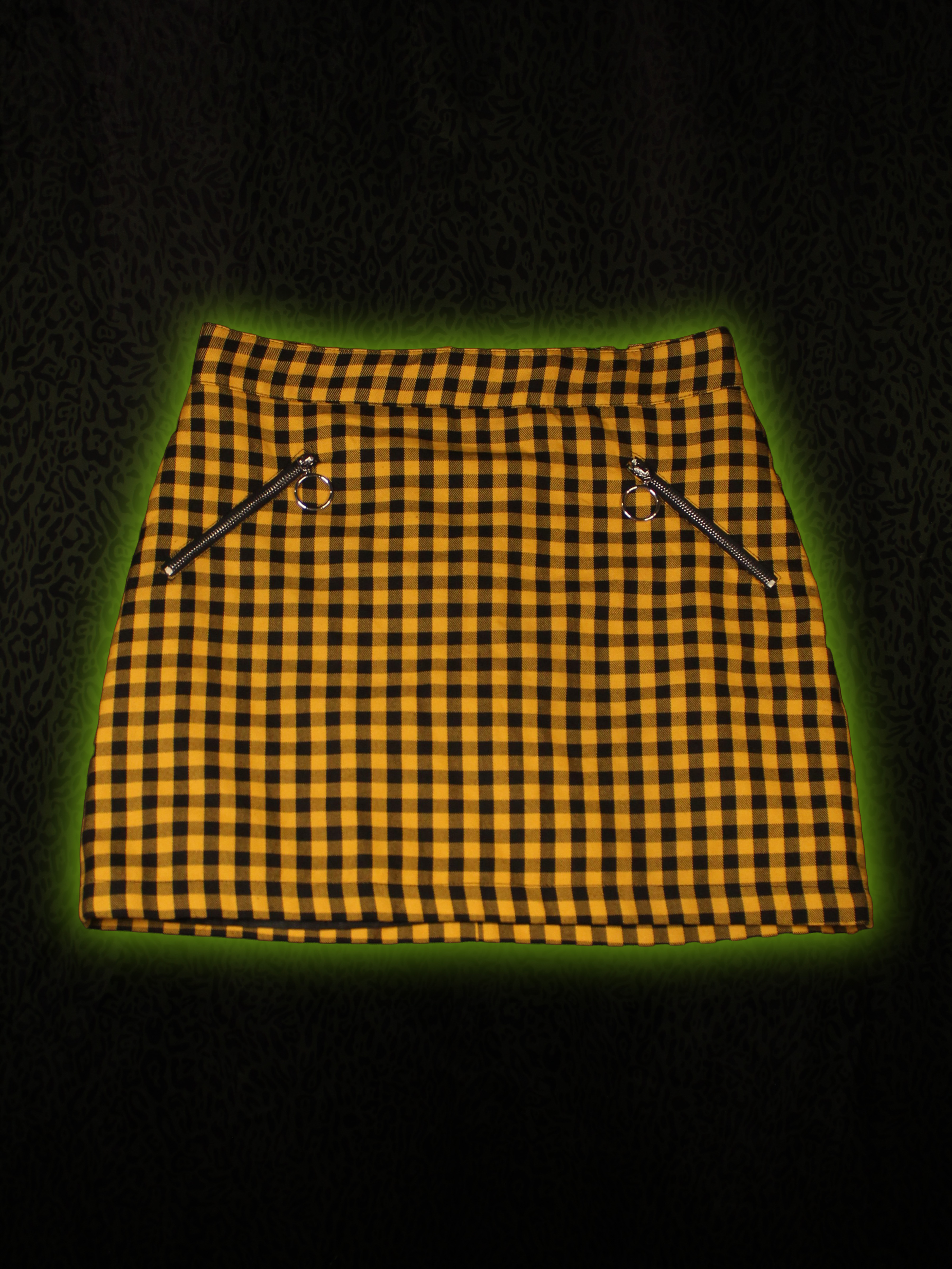 Yellow Plaid Mini Front