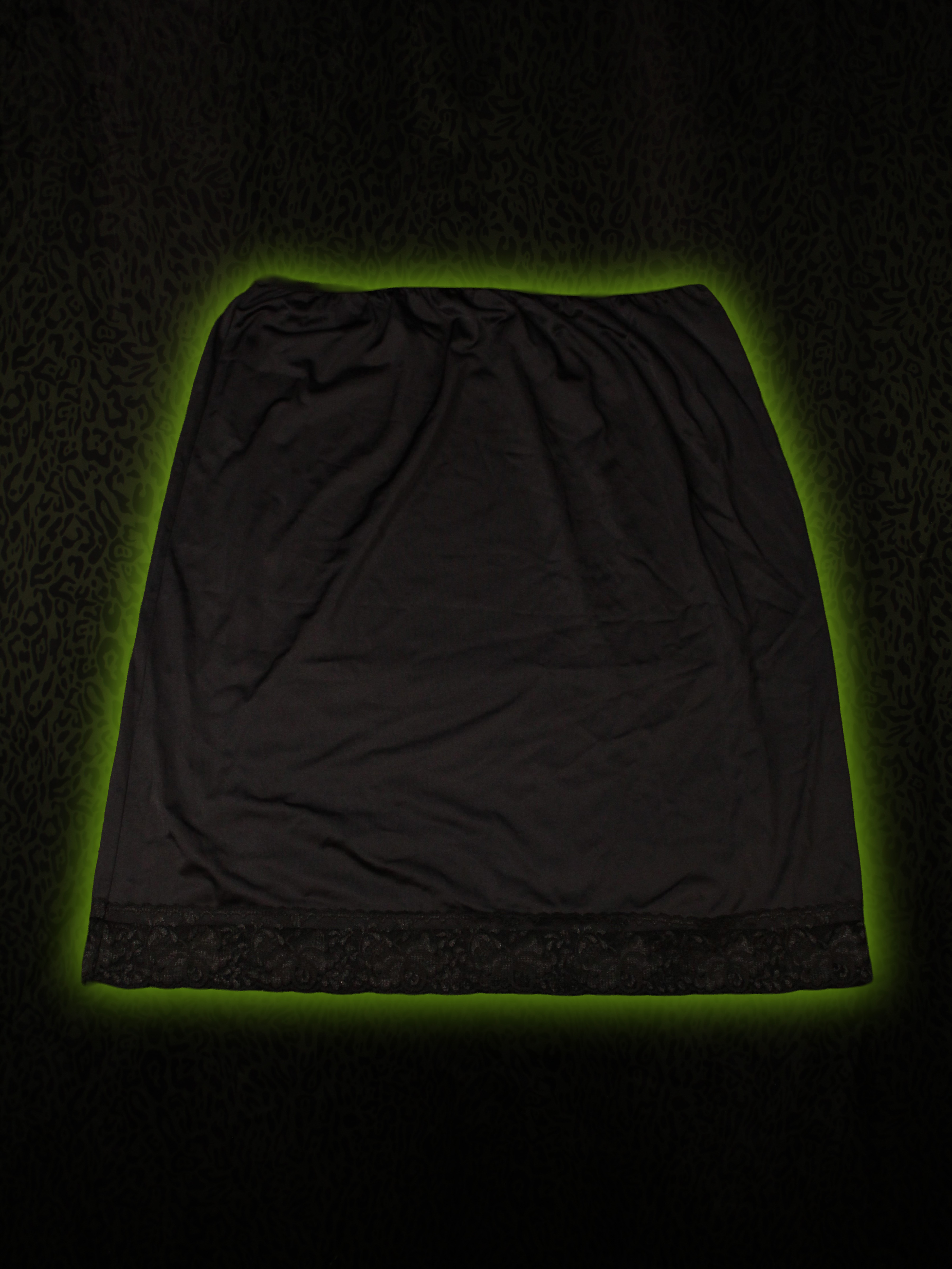 Black Slip Skirt Back