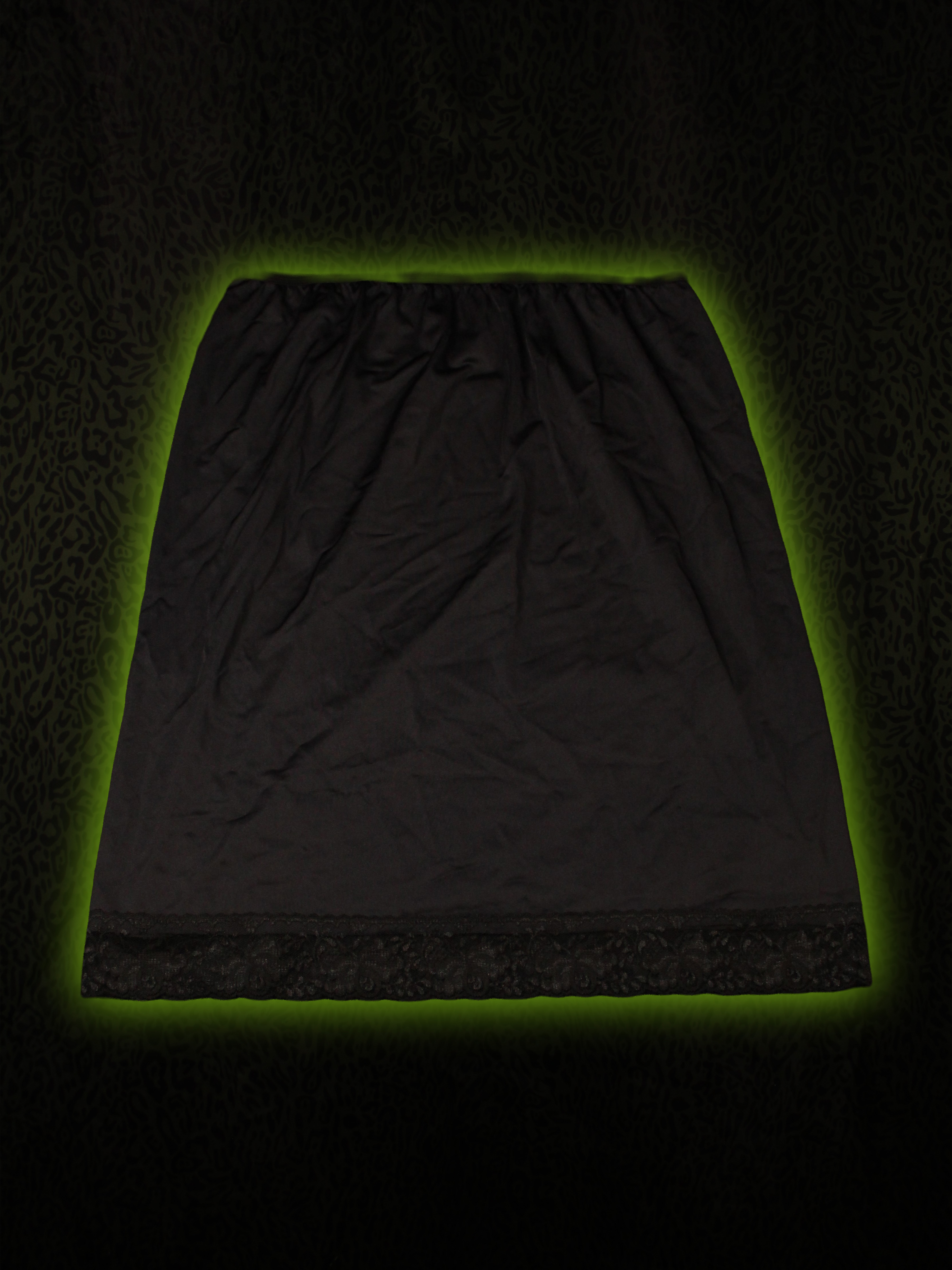 Black Slip Skirt Front