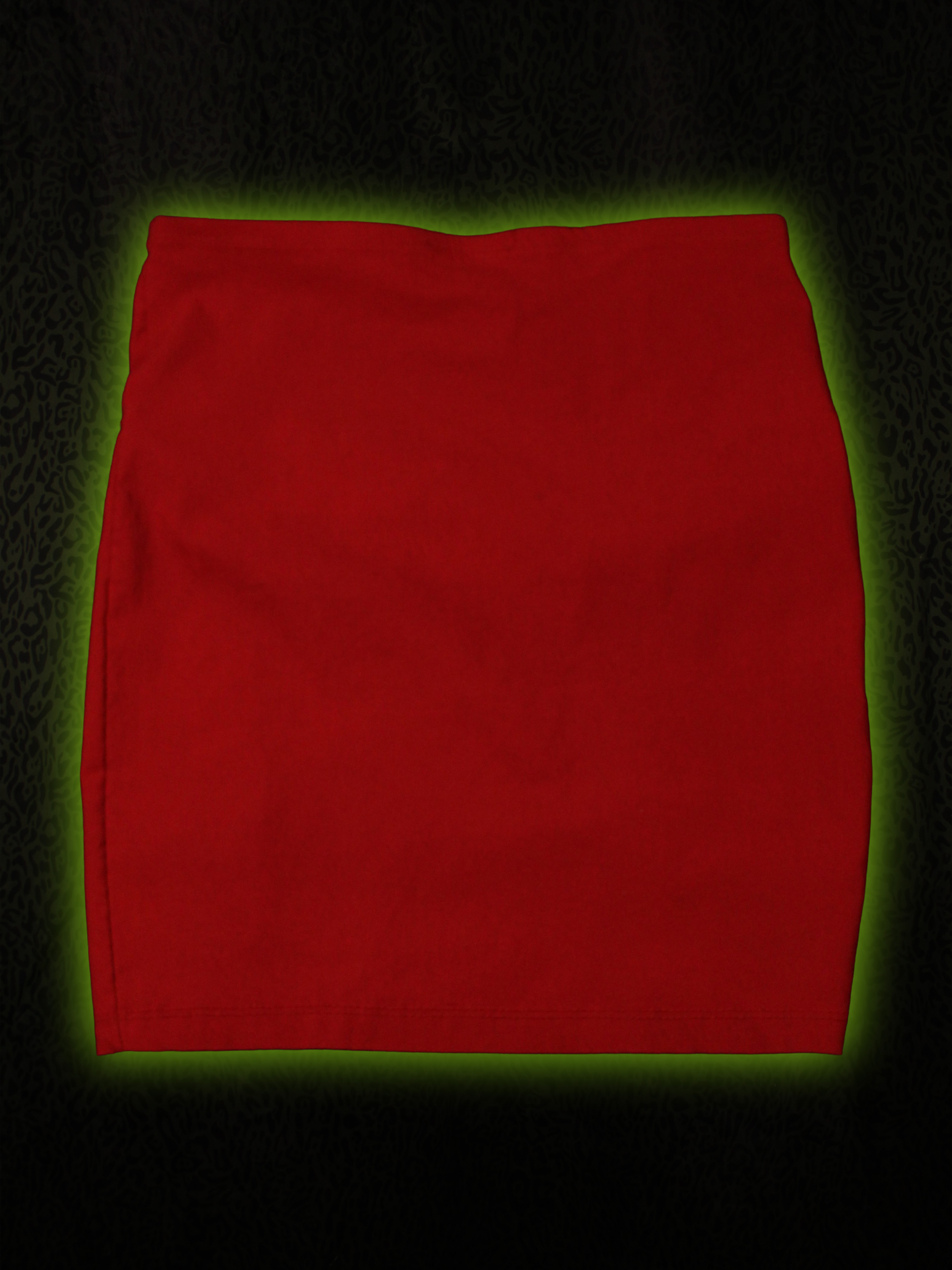 Red Mini Skirt Back