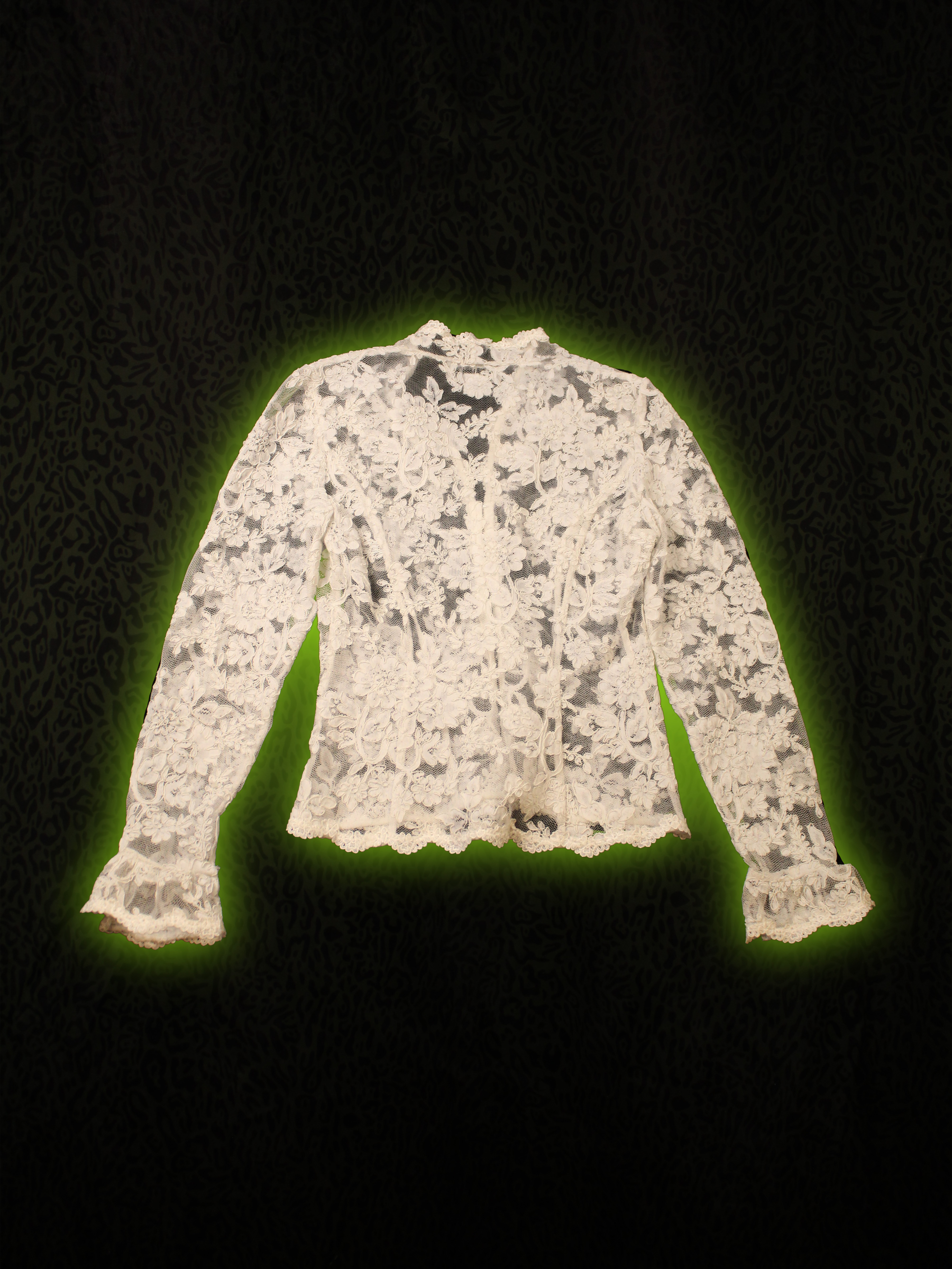 White Lace Blouse Back