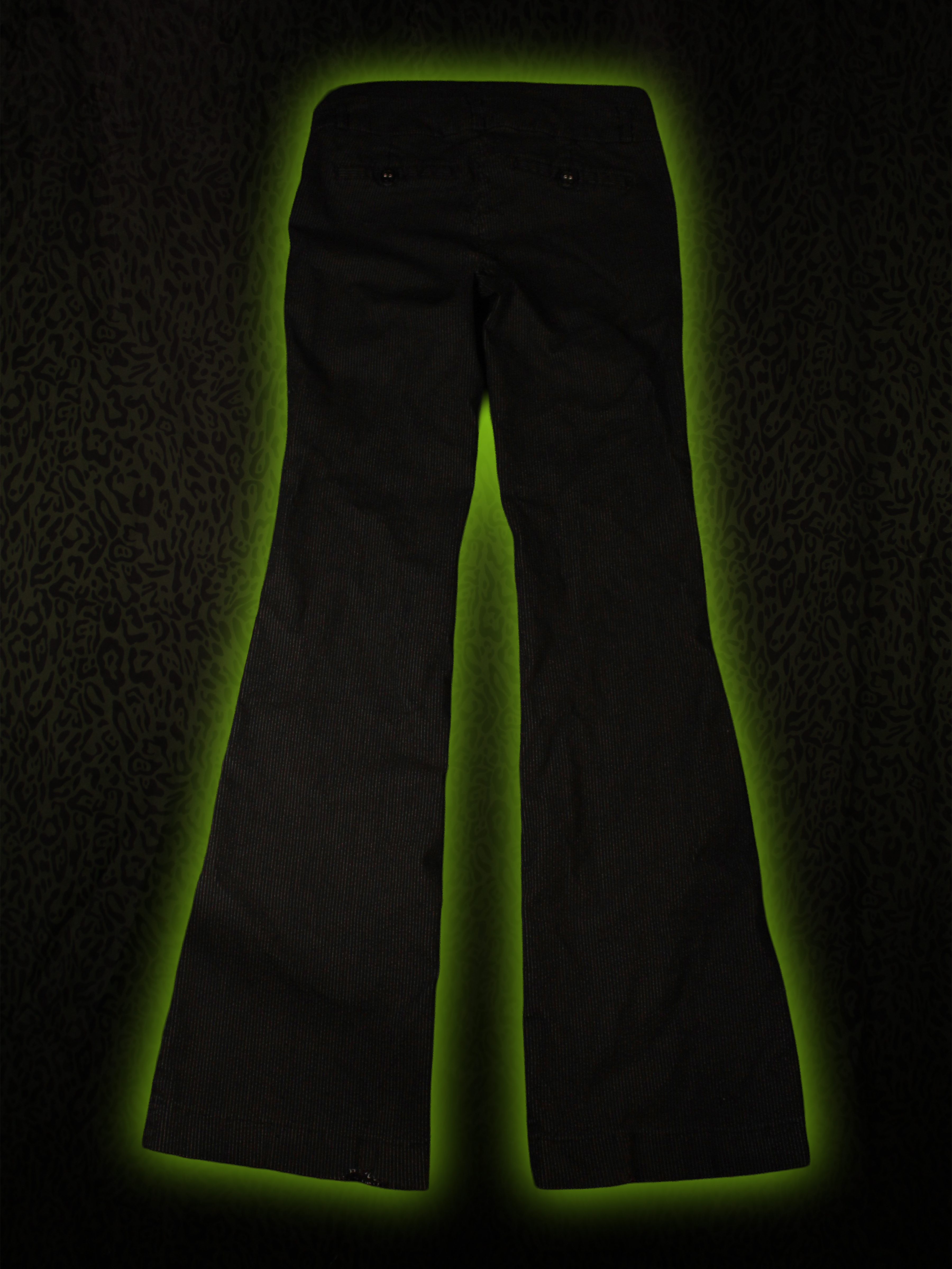 Pinstripe Flare Pants Back