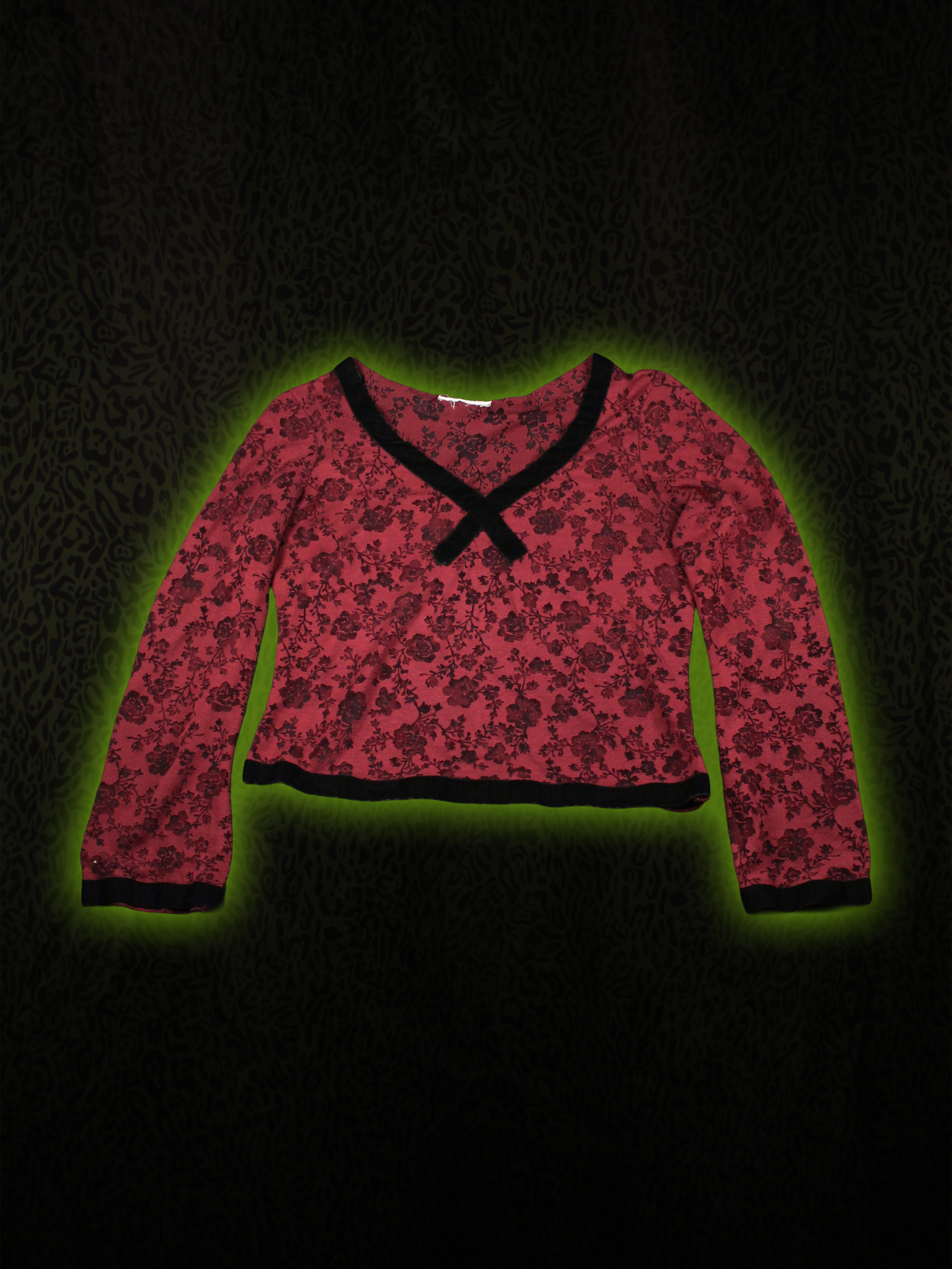 Floral Mesh Top Front