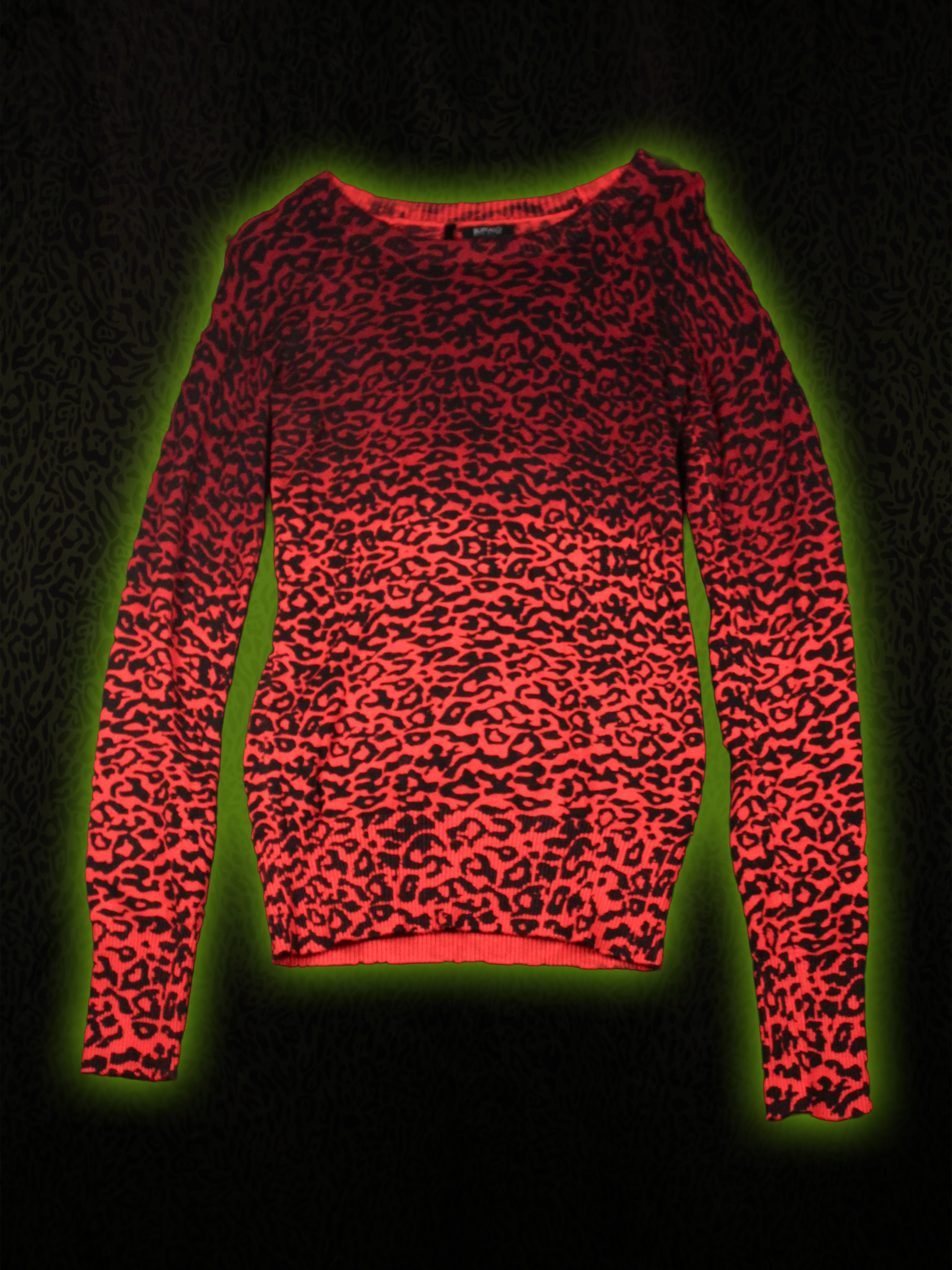 Red Leopard Sweater Front