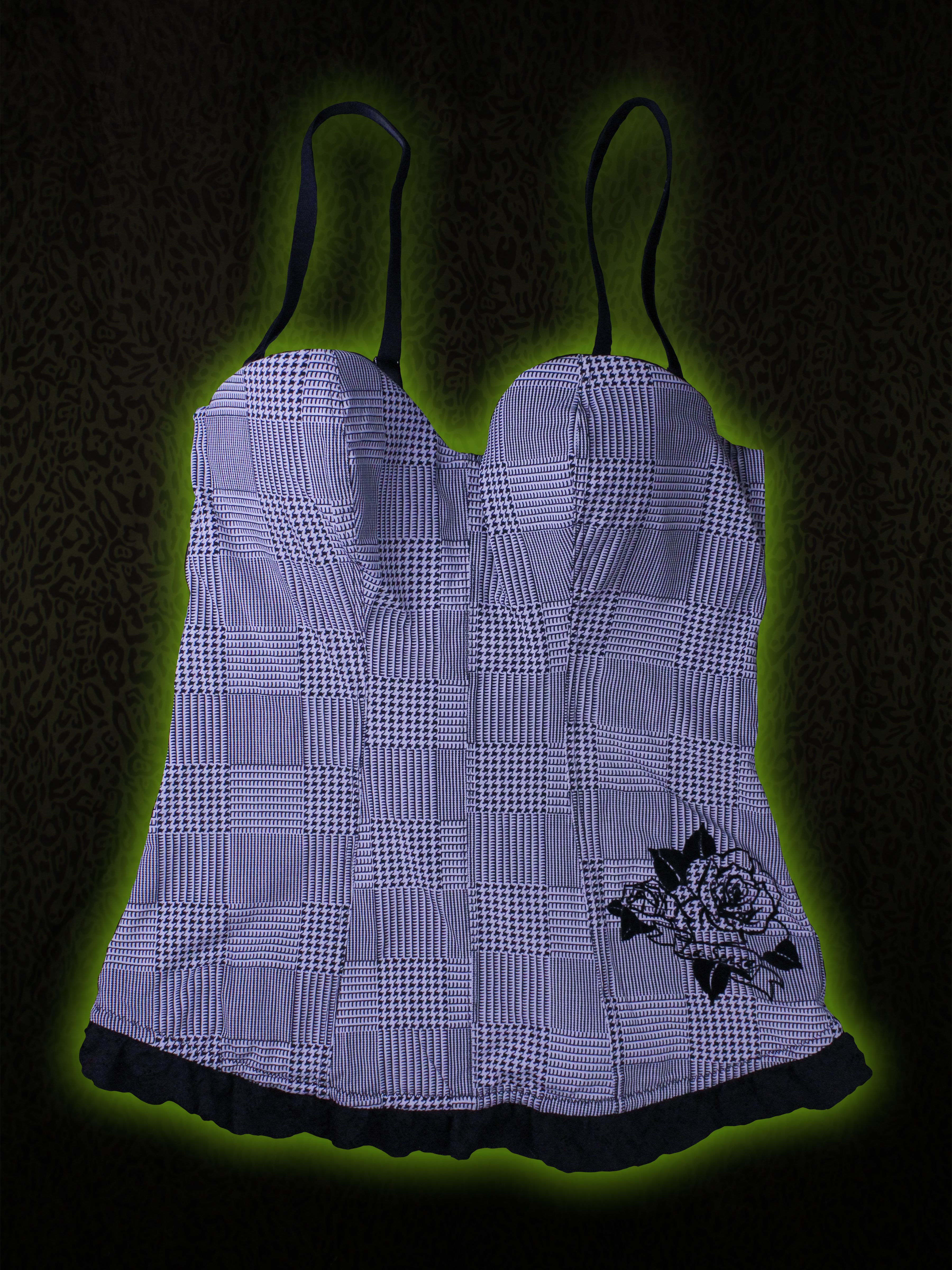 Houndstooth Bustier Front