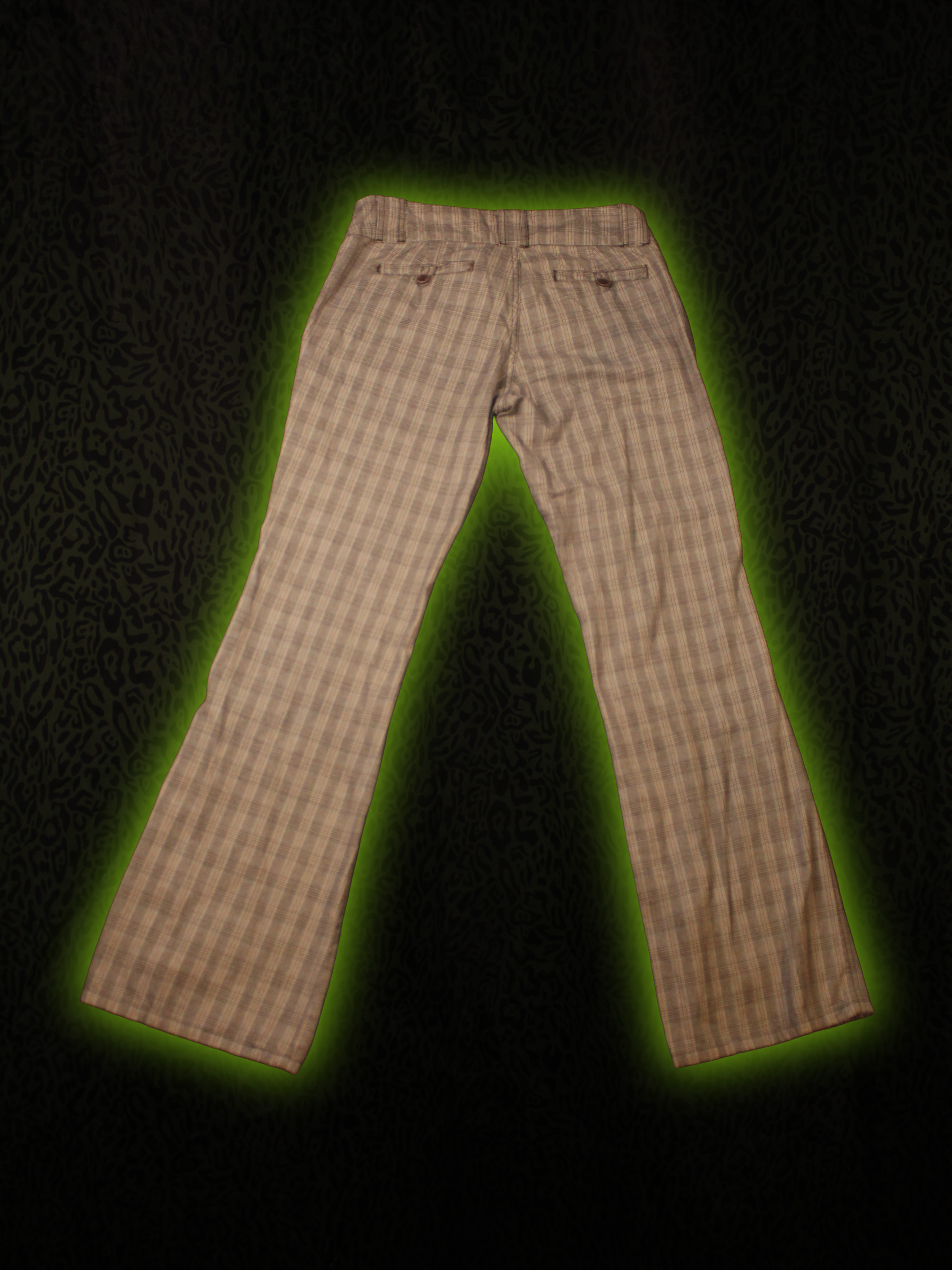 Skater Plaid Pants Back