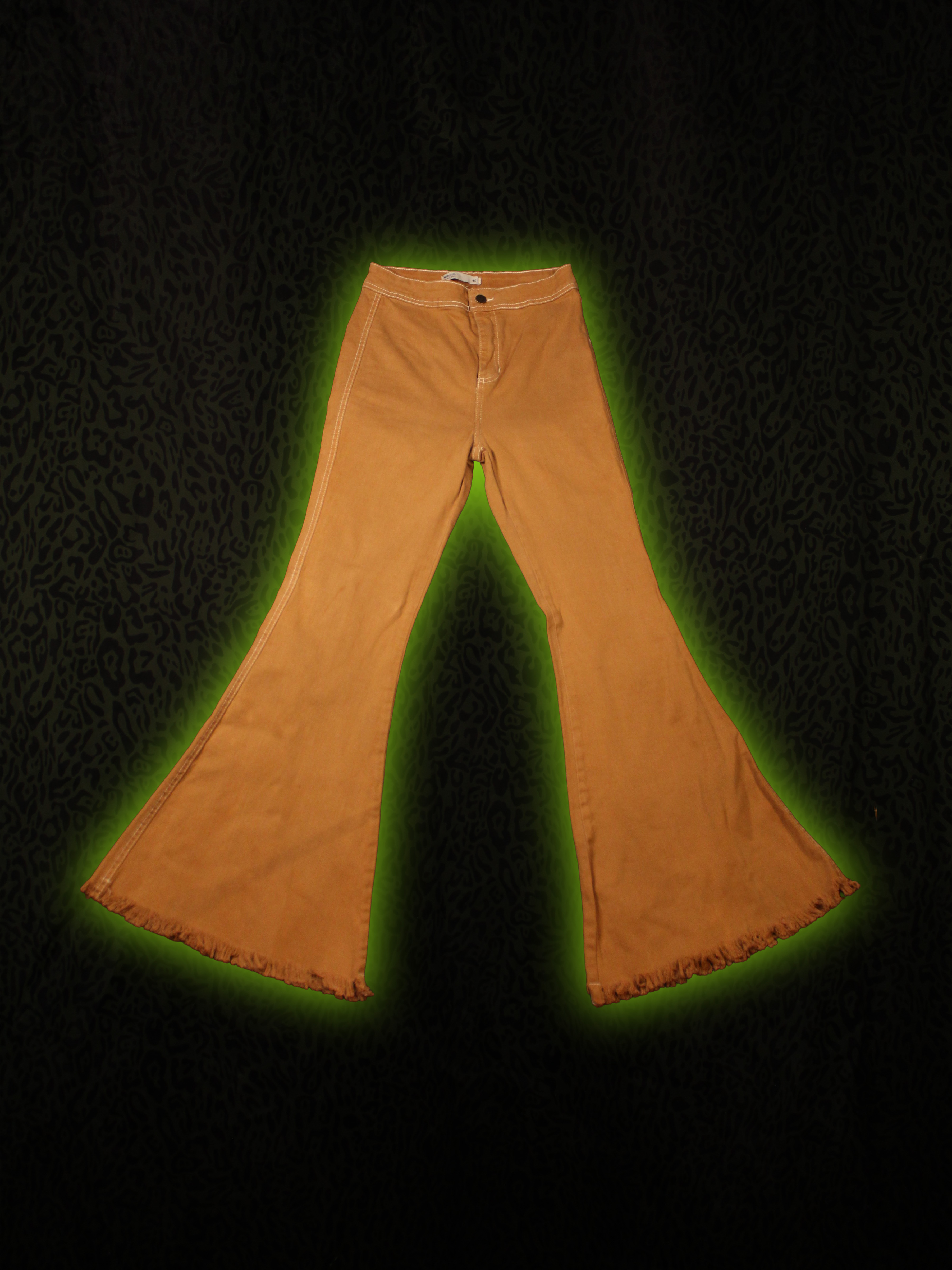 Weathered Flare Pants Front