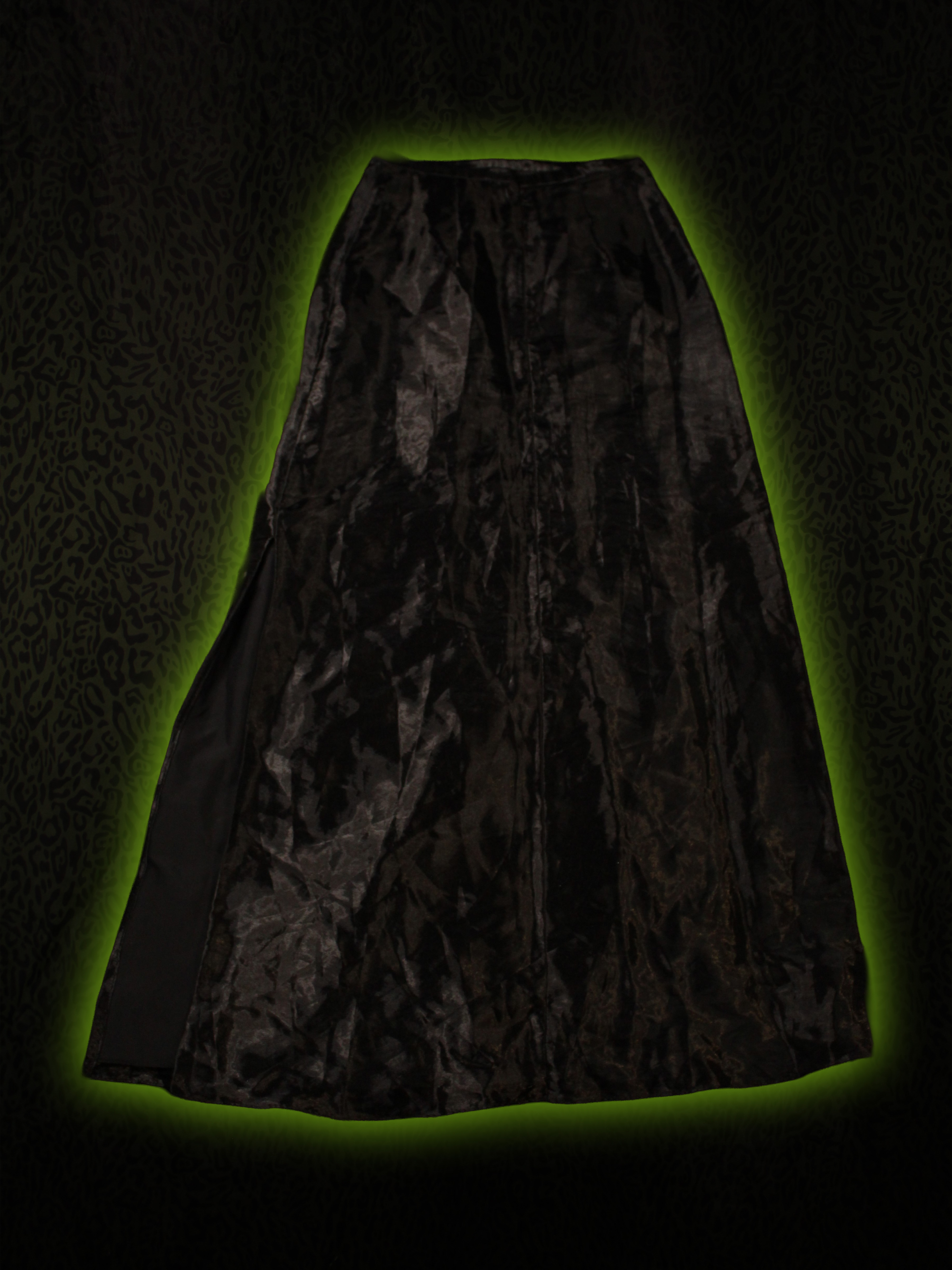 Black Long Skirt Back