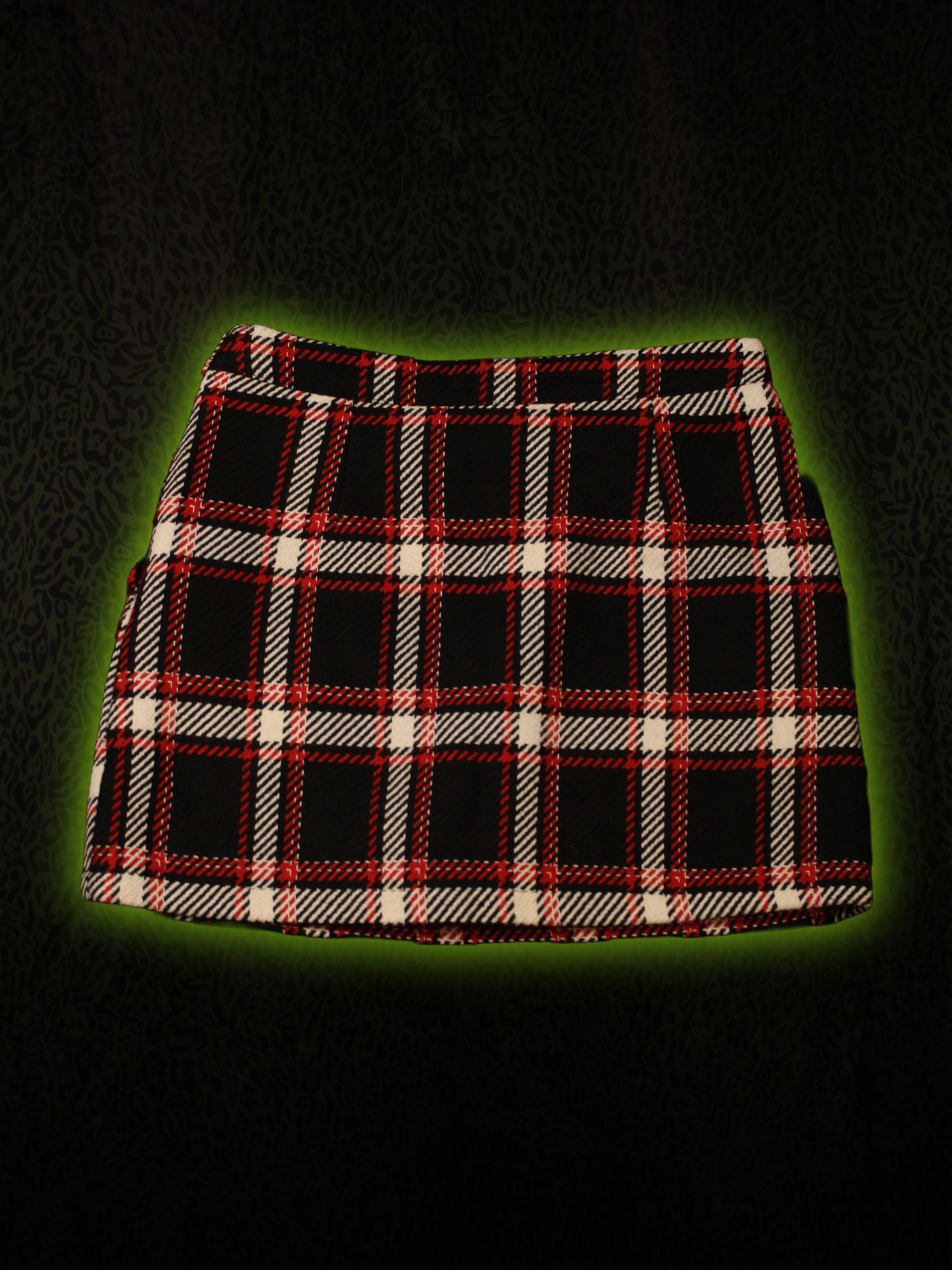 Plaid Mini Skort Back