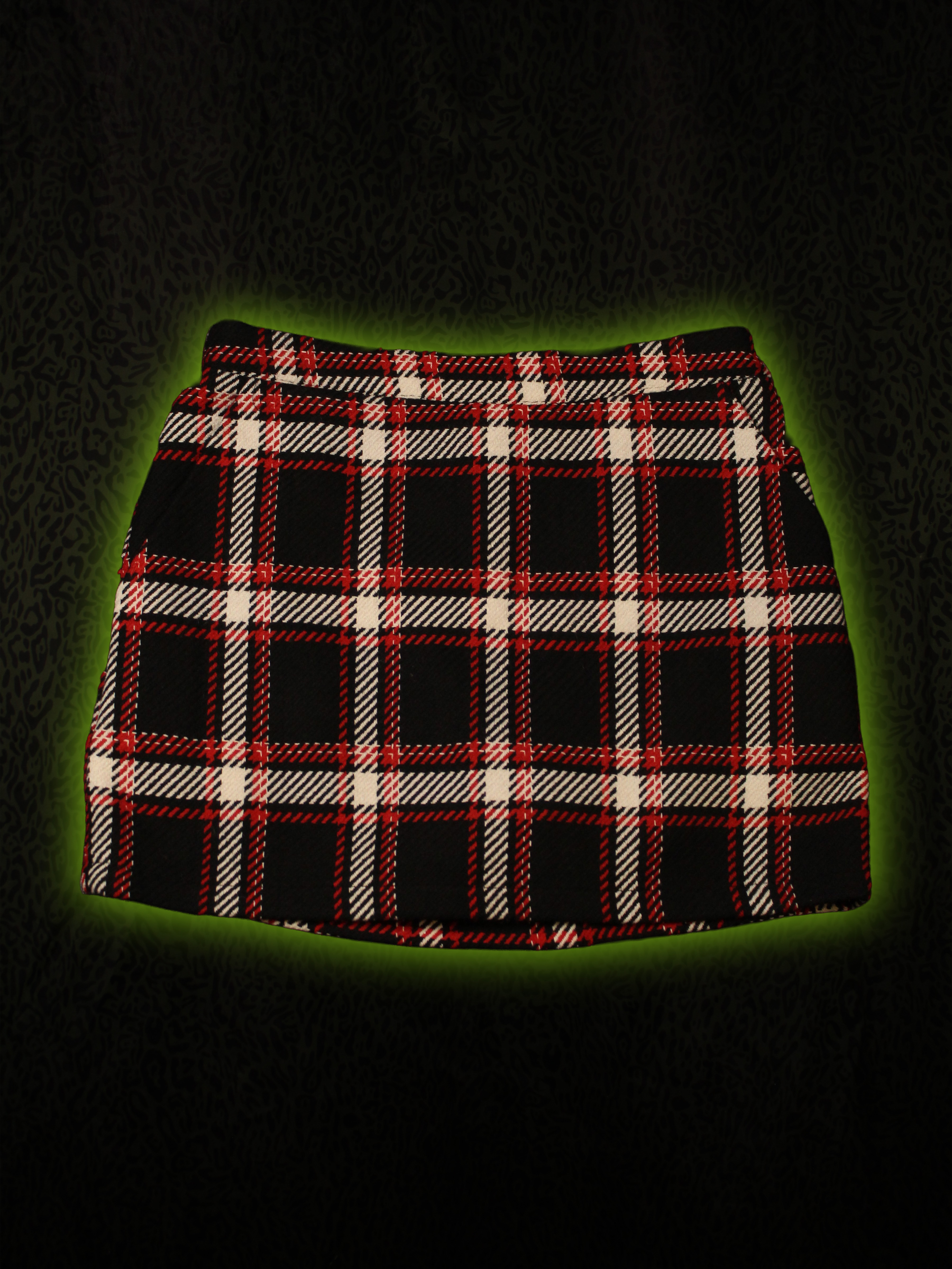 Plaid Mini Skort Front