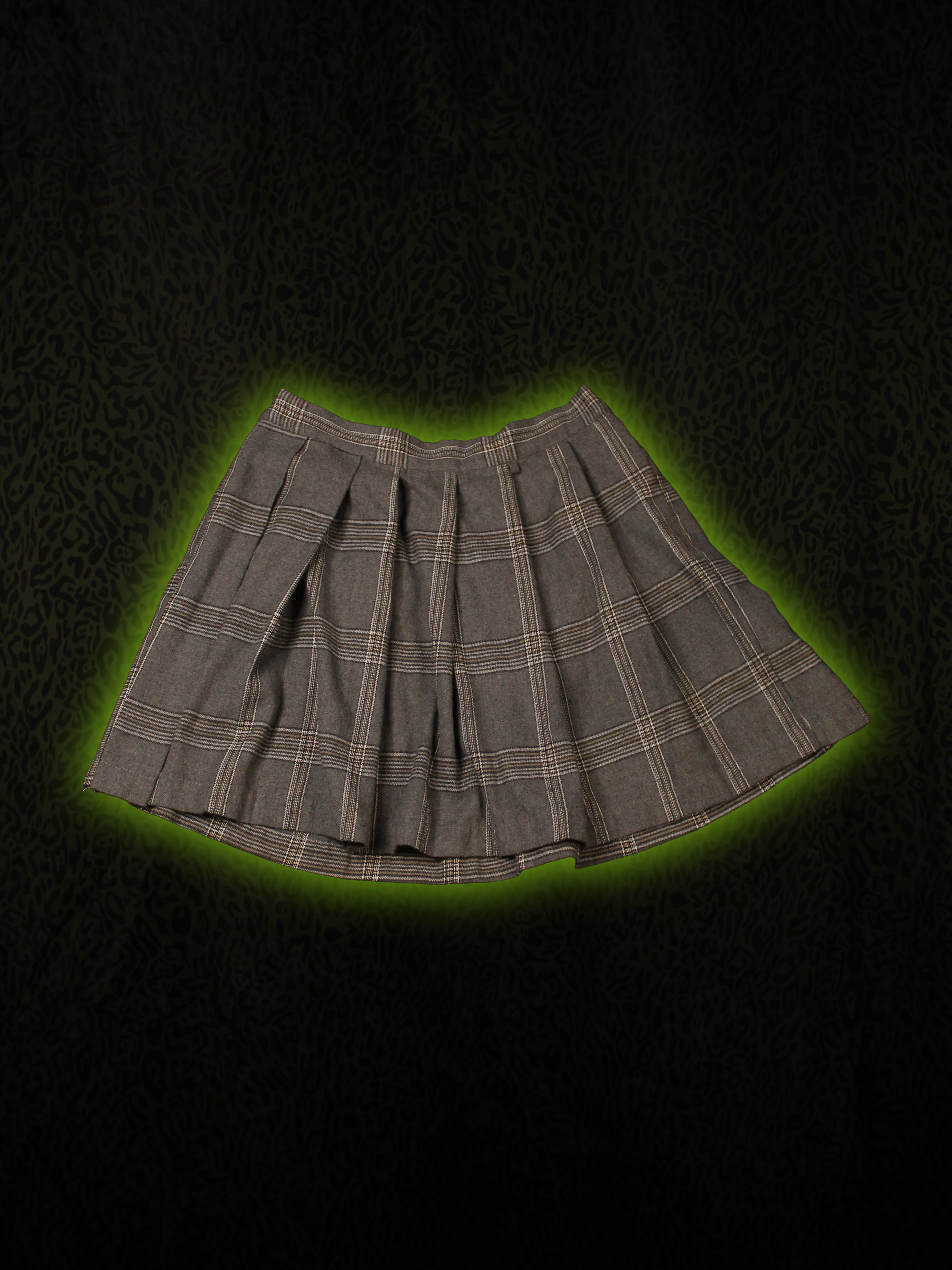 Grey Plaid Mini Back