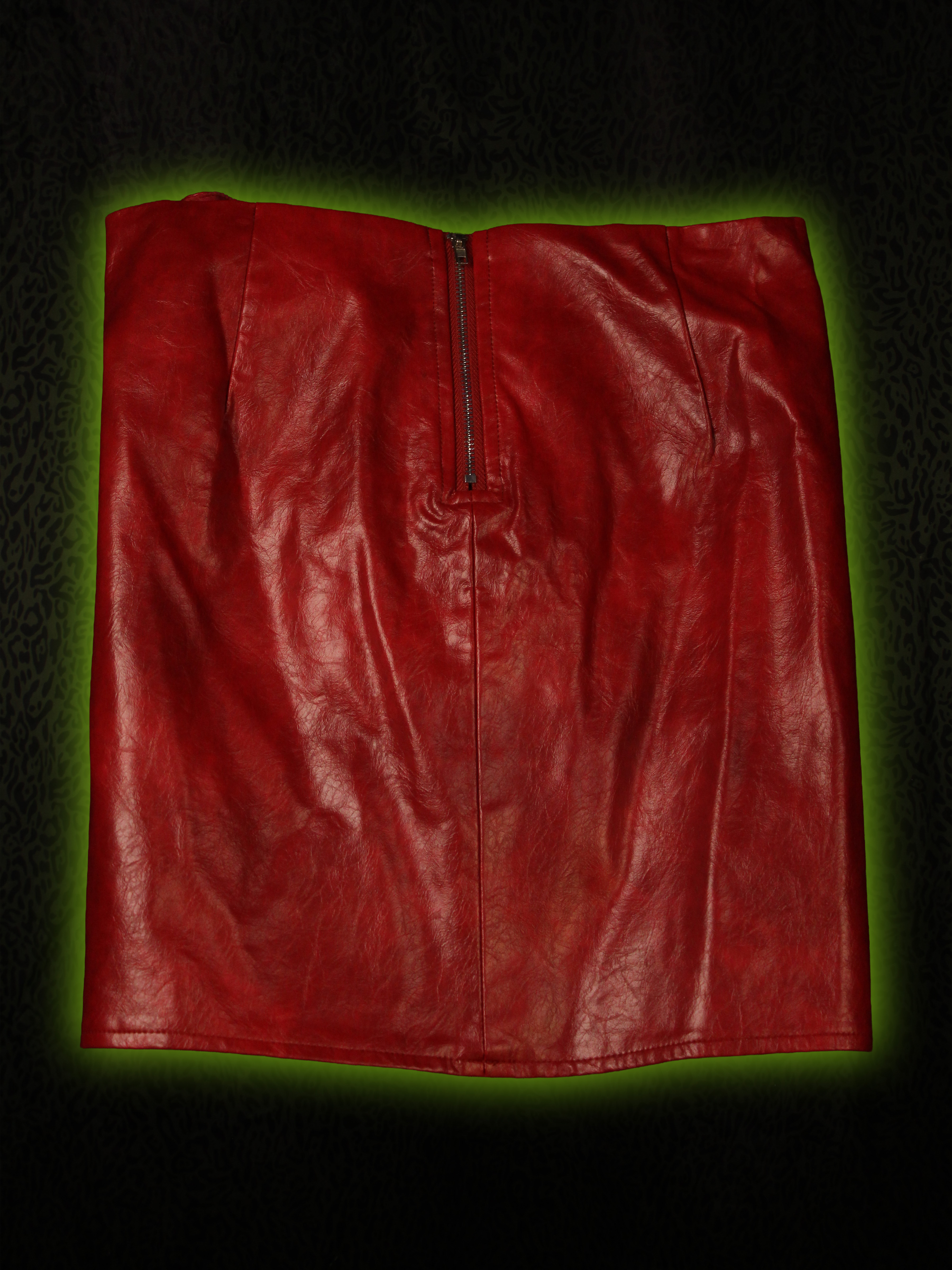 Pleather Mini Skirt Back