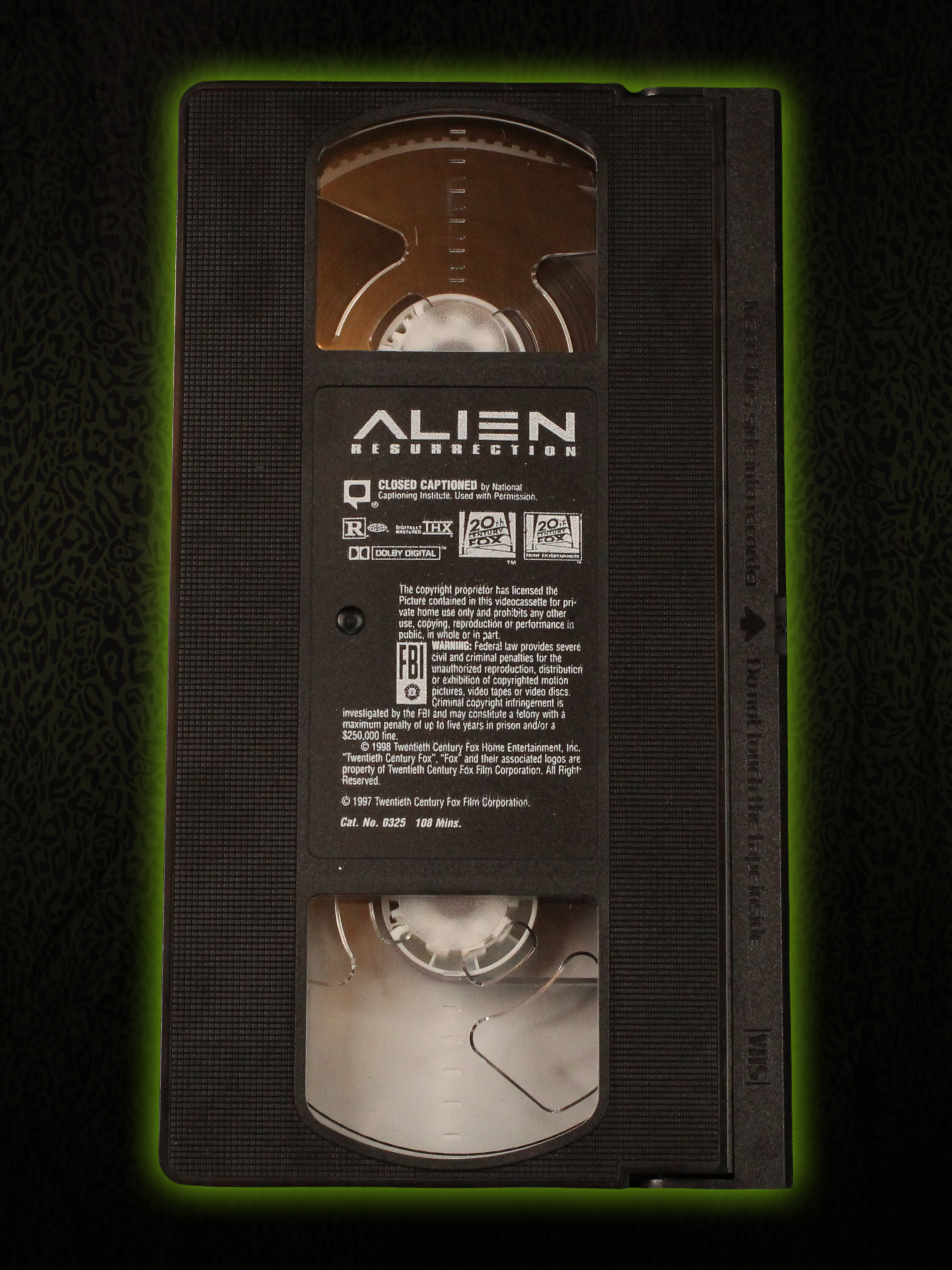 VHS Back