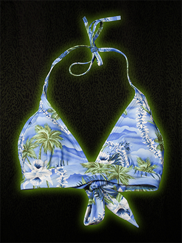 Clouds Bikini Top Front
