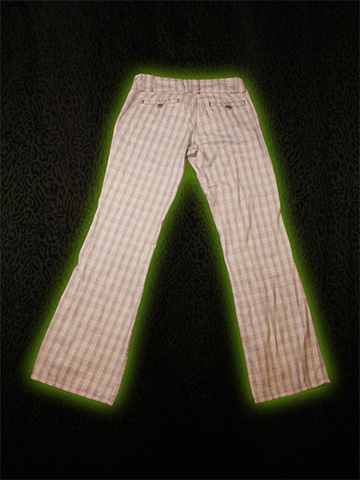Skater Plaid Pants Back