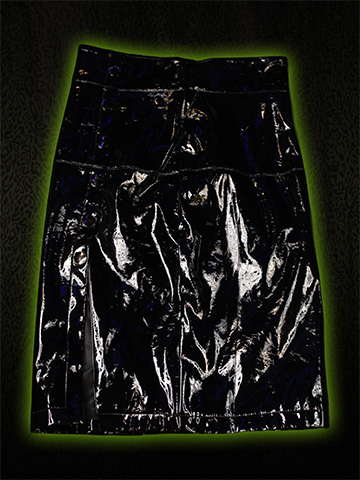 Black PVC Skirt Front