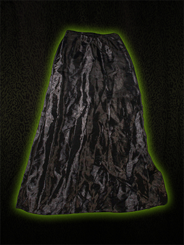 Black Long Skirt Front