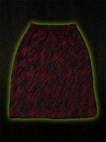 Fuzzy Glitter Skirt Back